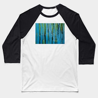 ‘Reedy Or Not’ - reed-bed reflections Baseball T-Shirt